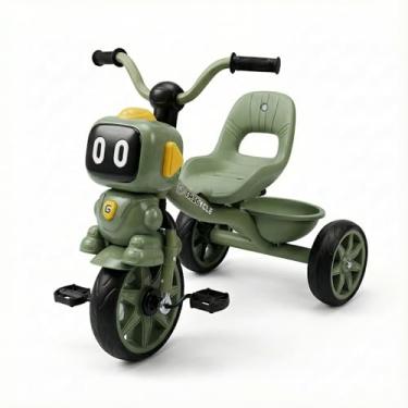 Imagem de Triciclo Infantil Robô URBANIUS com Pedal Motoca Educativa Passeio para Crianças de 2 a 4 Anos, Brinquedo para Desenvolver Equilíbrio