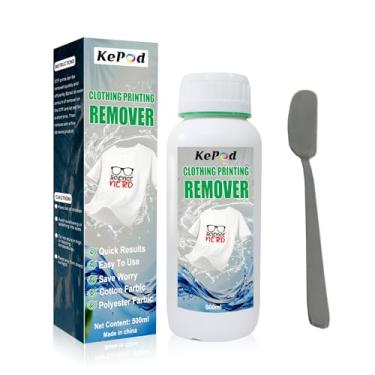 Imagem de KePod DTF Removedor de impressão de tinta DTF Removedor rápido para tecidos para camiseta e bolsa (500 ml)