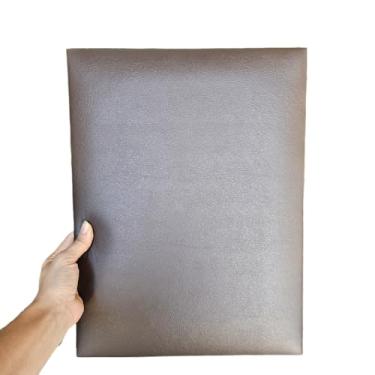 Imagem de Kit Cabeceira de Cama Placas Estofadas 30x40cm (Marrom-Courino,10)