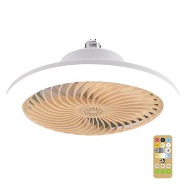Imagem de Controle Remoto Inteligente Lâmpada de Ventilador LED Grande Vento E27 Parafuso Regulável Quarto Iluminação Aromaterapia