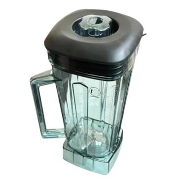 Imagem de Copo de liquidificador de 2 litros, compatível com os modelos Biolomix G5200, T5300, G5001, D6300 e D6300S de 2000 W. Inclui lâmina de reposição.