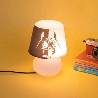 Imagem de Luminária Abajur De Mesa Darth Vader Black And White Star Wars