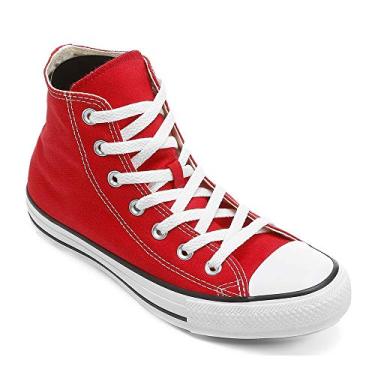 Imagem de Tênis Cano Alto Converse Chuck Taylor All Star HI - Vermelho+Branco