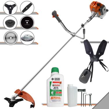 Imagem de Máquina de Cortar Grama Multifuncional Tekna RL520ACG2 À Gasolina 52cc 2HP de Potência 13.000rpm 2T Roçadeira Completa 6 Em 1 + ÓLEO STIHL 8017