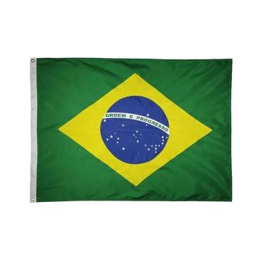 Imagem de Bandeira Oficial Do Brasil 1,35x1,95m Dupla Face 3 Panos-Unissex