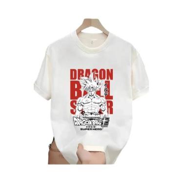 Imagem de Camiseta De Manga Curta Estampada Dragon Ball Goku Vegeta Buu Frieza P