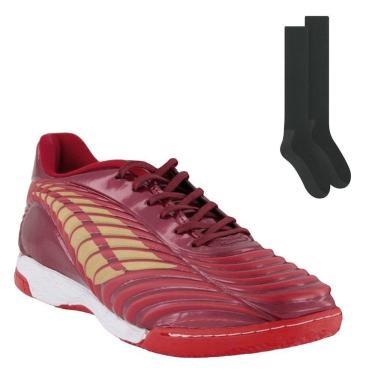 Imagem de Kit Chuteira Futsal Penalty Brasil 70 Neo + Meião