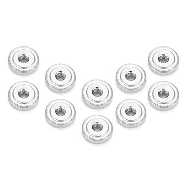 Imagem de Eujgoov Porca Serrilhada de Aço Carbono GB807, Porca de Alça Banhada Premium para Máquinas M4 M5 M6 M8 M10, Solução de Fixação Durável Com Vários Tamanhos para Uso Industrial (M5(10 unidades))