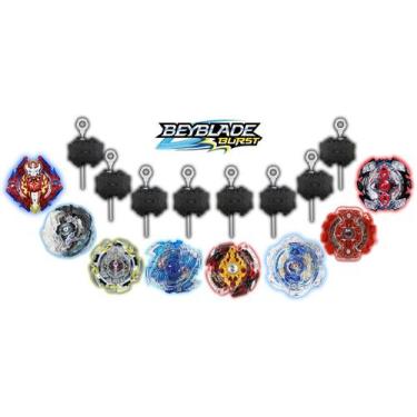 Imagem de Kit 4 Beyblade Burst Shu Valt Daigo + 8 Lançador Beyblade Burst - Torn