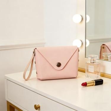 Imagem de Porta-moedas, mini carteira, porta-moedas reversível de duas cores comporta chaves, moedas soltas e muito mais., rosa