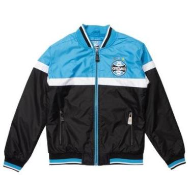 Imagem de Jaqueta Bomber Lotus Grêmio Juvenil Escudo Zíper Turquesa-Masculino