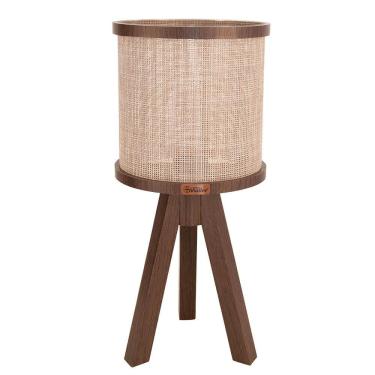 Imagem de Abajur Muller Oxford Tripé Imbuia 1 Lâmpada 130IB