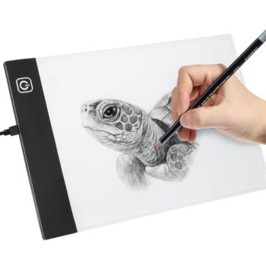 Imagem de Prancheta de Desenho com Luz LED A4 USB – Mesa de Luz com 3 Níveis de Iluminação, Ideal para Desenho Técnico, Esboços, Desenhistas e Crianças Profissional Mesa Led A4 Desenho Transposição Premium