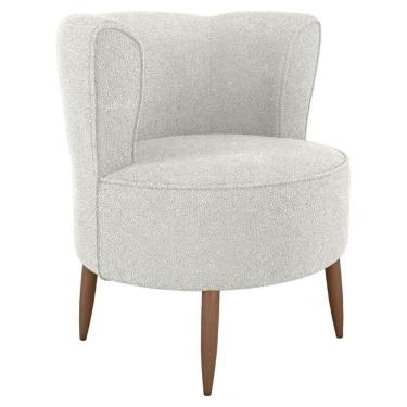 Imagem de Poltrona Decorativa Pes Palito Savana Boucle Milani Store.