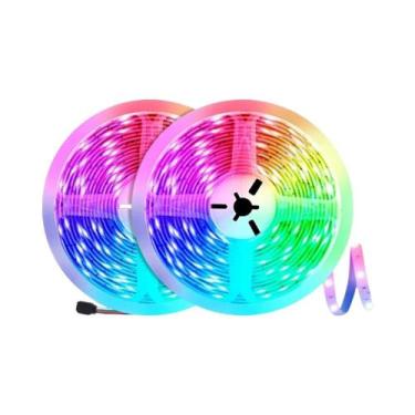 Imagem de Fitas LED RGB 5M-30M 5V Luz De Fundo Para TV Controle Bluetooth Ilumin