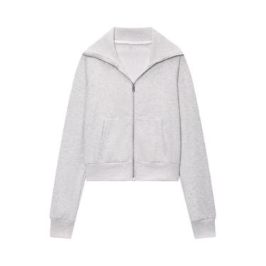 Imagem de Conjunto Feminino De Jaqueta Casual De Lã Com Lapela E Calças Flare De