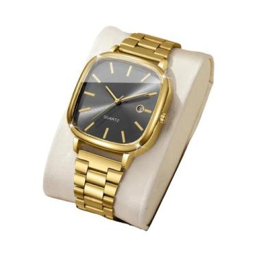 Imagem de Relógio De Pulso Masculino De Moda Quadrado Analógico Relógio De Negóc