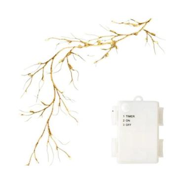 Imagem de 48 Luzes De Videira De Bétula Com LED, Alimentadas Por Bateria, Para D