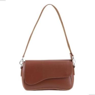 Imagem de Bolsa Feminina Casual Ombro Baguete Alca Ajustavel Caramelo-Feminino