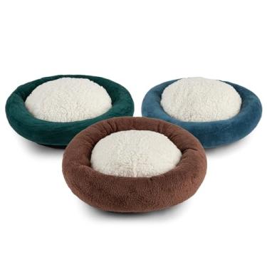 Imagem de Cama para cachorro Redonda 50 cm x 50 cm Caminha Pet Pelucia Nuvem Macia Cães Gatos (Macho)