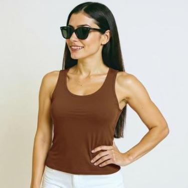 Imagem de Regata Tradicinal Feminina Viscolycra Básica Casual Blusa e Cia-Feminino