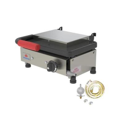 Imagem de KIT - Sanduicheira Mini Grill Gás PR-220G + Kit Gás - Progás - PROGAS