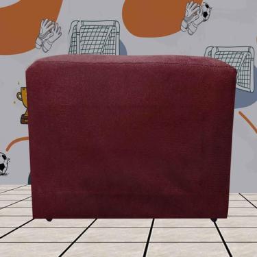 Imagem de Kit com 2 Puff Quadrados Infantil Varias Cores  - Moveis Aguias, Bordô