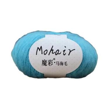 Imagem de Fio De Mohair Macio 25g 160m Para Tricô Manual E Crochê, Lã Para DIY, 
