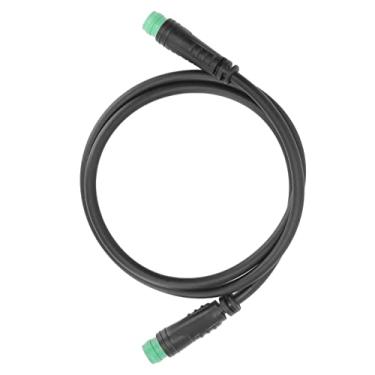 Imagem de Cosiki Cabo de Extensão de 5 Pinos para Bicicleta Elétrica Acessório de Substituição de Display de Bicicleta à Prova D'água para, Plástico ABS Portátil + Material de Borracha para Oficina (Cabeças