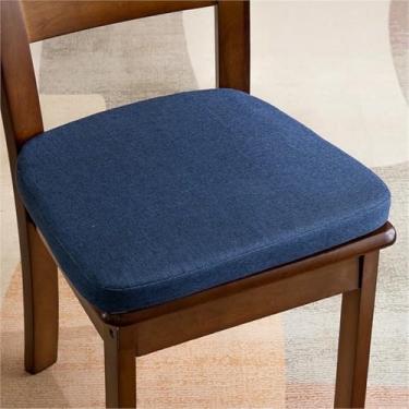 Imagem de Almofadas para Cadeiras de Jantar, Conjunto de 2, Almofadas Grossas Antiderrapantes para Assento de Sala de Jantar, Almofadas de Assento Removíveis, para Cozinha, Sala de Jantar e Escritório