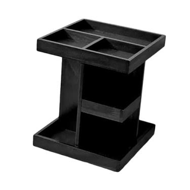 Imagem de WeiLaiKeQi Organizador de Perfumes em Madeira com Expositor, Prático, 3 Níveis, Decorativo, para Maquiagem, Ideal para e Banheiro.