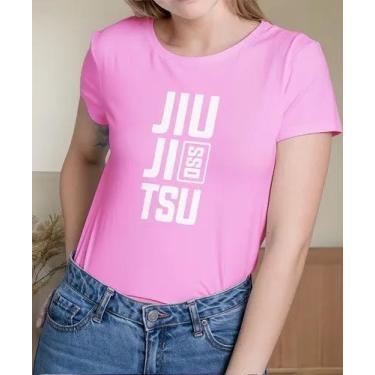 Imagem de Camiseta Camisa Adulto Feminina Masculina Algodão Luta Jiu Jitsu OSS M