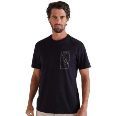 Imagem de Camiseta Reserva Masculina Mirror Vj Preta-Masculino