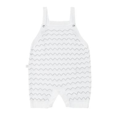 Imagem de Jardineira Bebê Menina em Tricot Branco Fofinho-Feminino