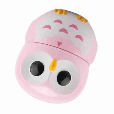 Imagem de Generic Temporizador de Cozinha Mecânico de Alta Precisão, Coruja Fofa para Assar, Fritar e Cozinhar para Cozinha Doméstica (Rosa)