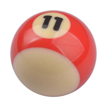 Imagem de TSudoku Manípulo de engrenagem de bola de bilhar vermelho 11 alavanca de câmbio estilo legal alavanca de mudança de marchas cabe na maioria dos veículos manuais automáticos de carro, TA15, vermelho 11