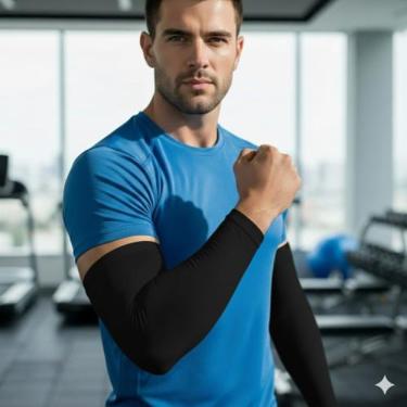 Imagem de Manguito proteção uv/ unisex / par - FREITAS MODAS, Preto, G