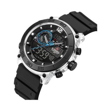 Imagem de Relógio Esportivo Masculino Leve NAVIFORCE Com Duplo Display, Luz Notu