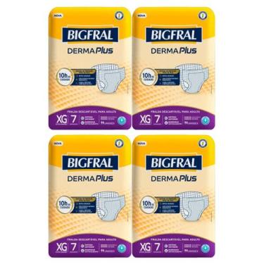 Imagem de Fralda Geriátrica Descartável Bigfral Derma Plus XG 28 Unid