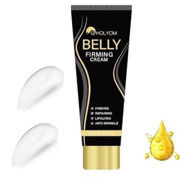 Imagem de HOLYOM B Creme firmador de barriga plana – Creme de aperto de pele premium para estômago, coxas e bumbum, hidratante suavizante de pele para mulheres e homens, 125 ml