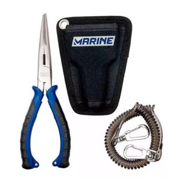 Imagem de Conjunto Marine Sports de Alicate de Bico, Bainha e Cordão de Seguranç