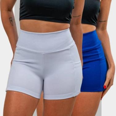 Imagem de KIT2 Bermuda Feminina Legging pra Atletismo Corrida Academia com Dois 