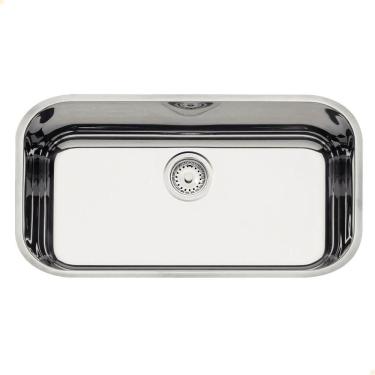 Imagem de Cuba Tramontina Lavínia 56 Bl Prime Em Aço Inox Alto Brilho 56x34 Cm Com Válvula 94024207