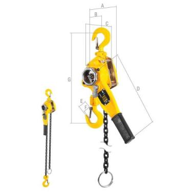 Imagem de Talha com Alavanca, 1,5 Tonelada (1,5 Tf), Elevação 1,5 m, TA 150, Von