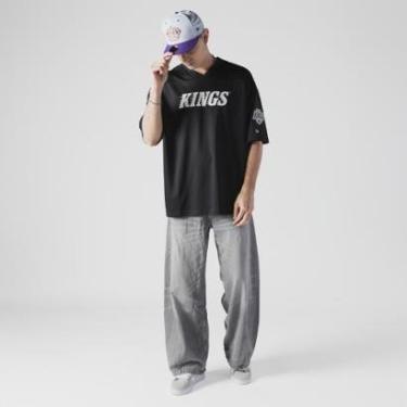 Imagem de Camiseta Oversize Los Angeles Kings NHL Preto-Masculino