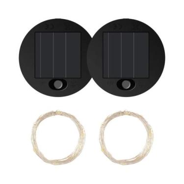 Imagem de Lanterna Solar Retrô De Ferro Com Regador, 36 LEDs, Luz Para Jardim E 