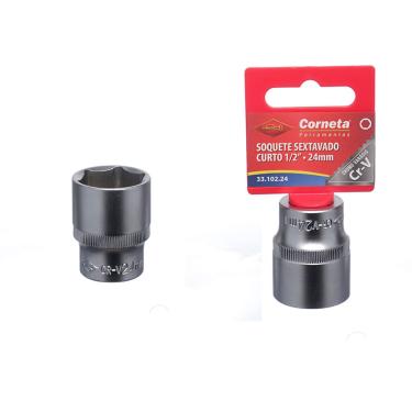 Imagem de Soquete Sextavado Curto 1/2 24Mm Corneta