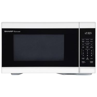 Imagem de Forno de Micro-ondas de Bancada SHARP com Prato Giratório Removível de 31,5 cm, 1000 Watts,31,15 litros, Branco