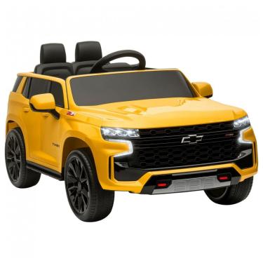 Imagem de Carro Elétrico Infantil Aosom Licensed Chevrolet Tahoe, Bateria 12V 7AH, Controle Remoto para Pais, Luzes LED, Música, Suspensão