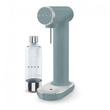 Imagem de Máquina de água com gás SMEG Collezione jade 1L manual compatível com cilindros de CO2 60L, corpo em alumínio